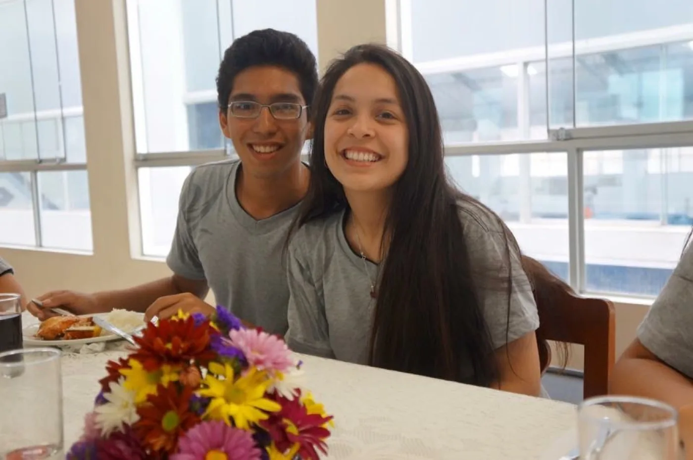 Selfie de Valeria y Gerald en sus primeros años