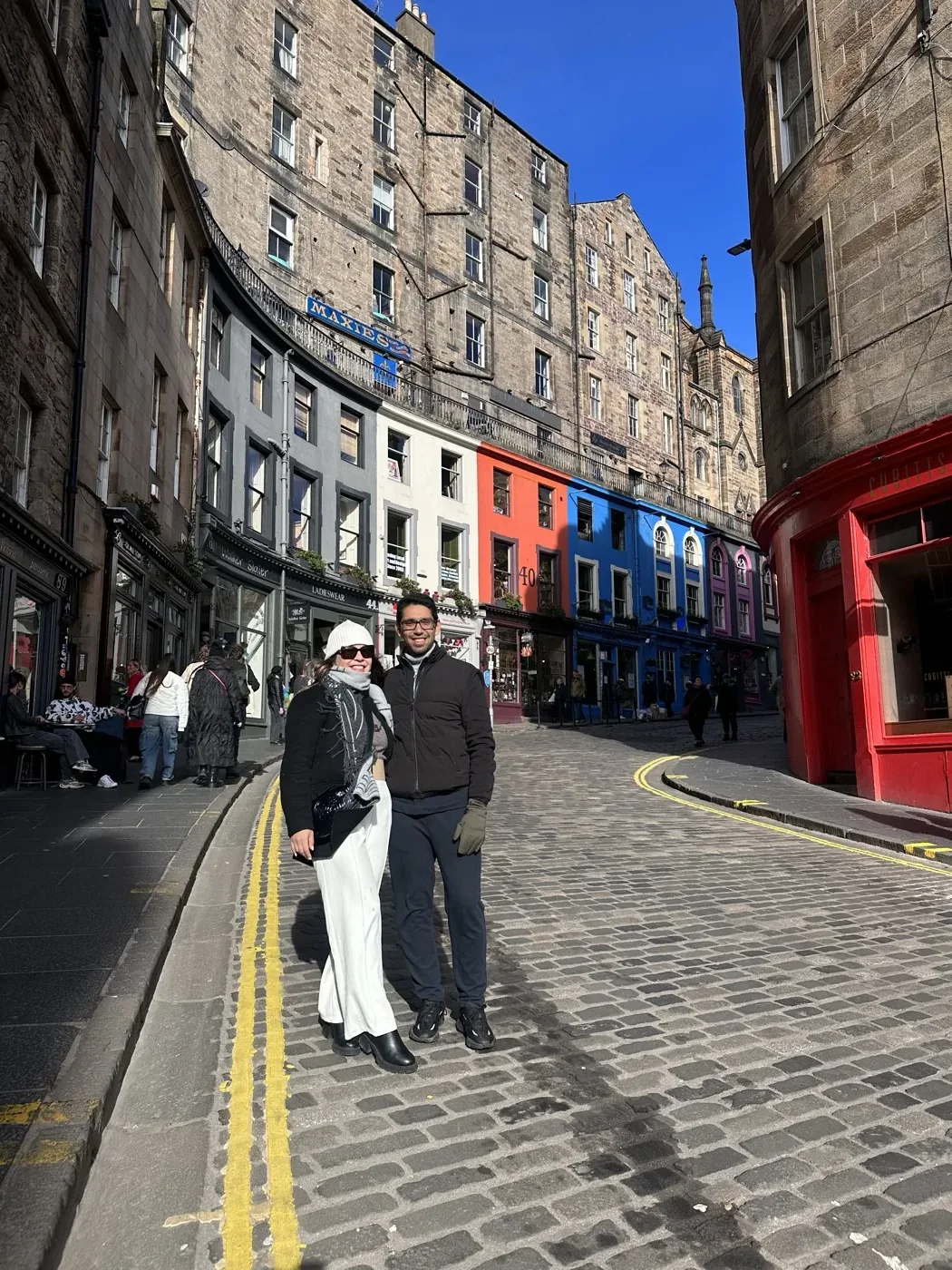 Valeria y Gerald en Edimburgo